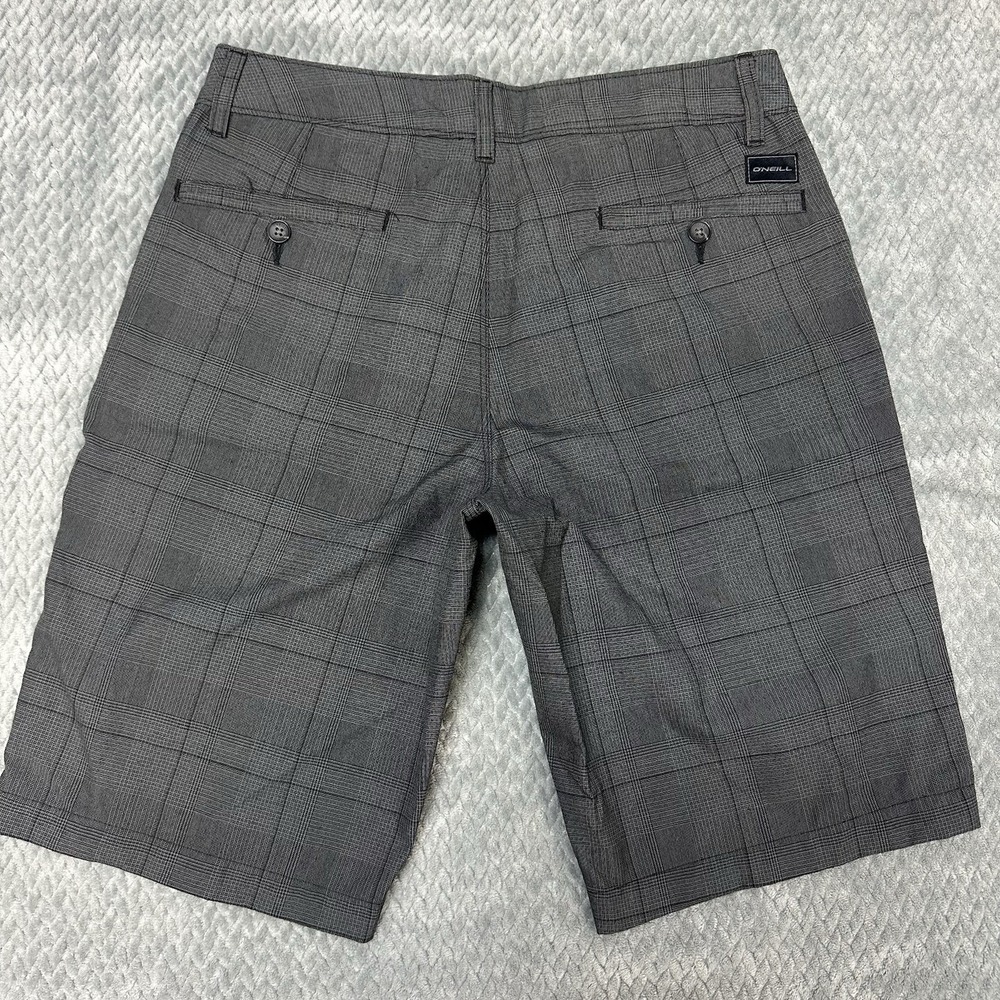 O'Neill Exec Shorts Mens 30 Relaxed Fit School Work Casual Plaid Below The Knee - Picture 3 of 12